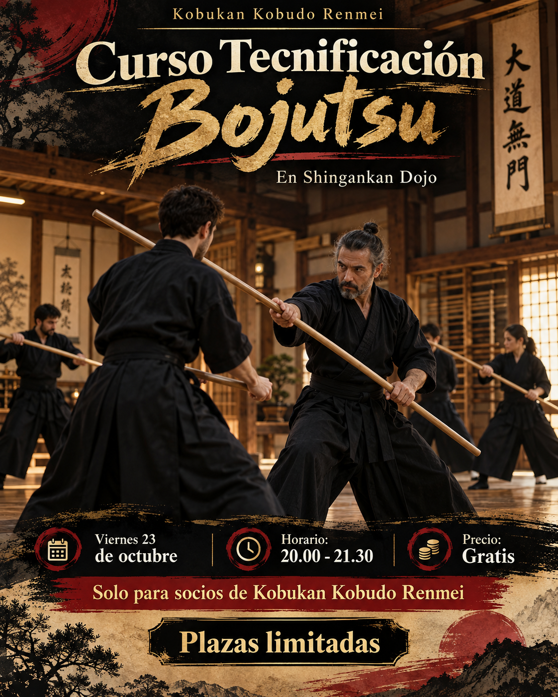 Curso de Técnificación Bojutsu — evento Bumon en Teruel